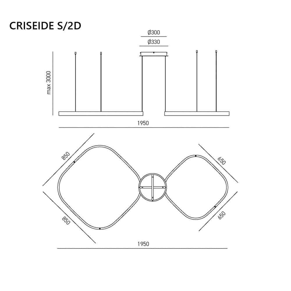 CRISEIDE QUADRATA - Lampada da Sospensione - immagine 5