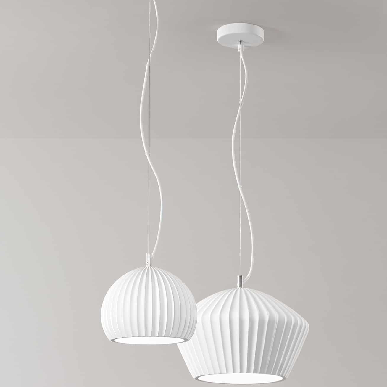 Minea - Lampada a Sospensione in gesso - immagine 2