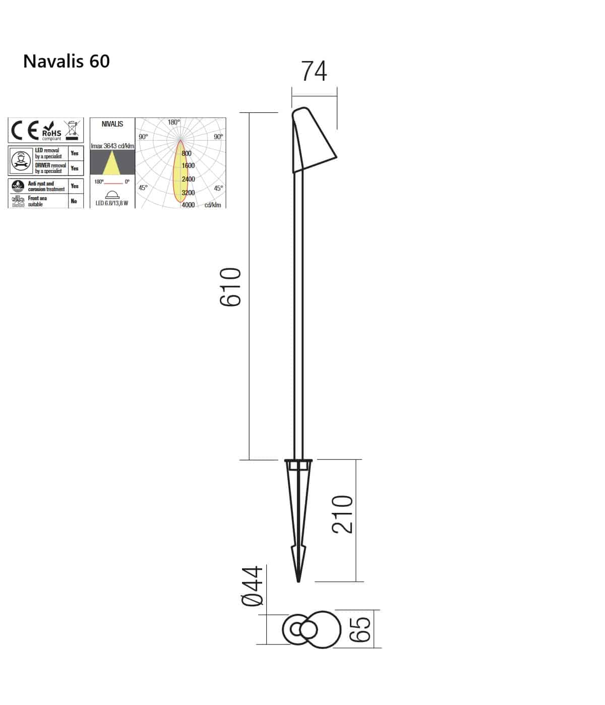 Nivalis Terra Outdoor - Lampada da Terra per Esterni - immagine 5
