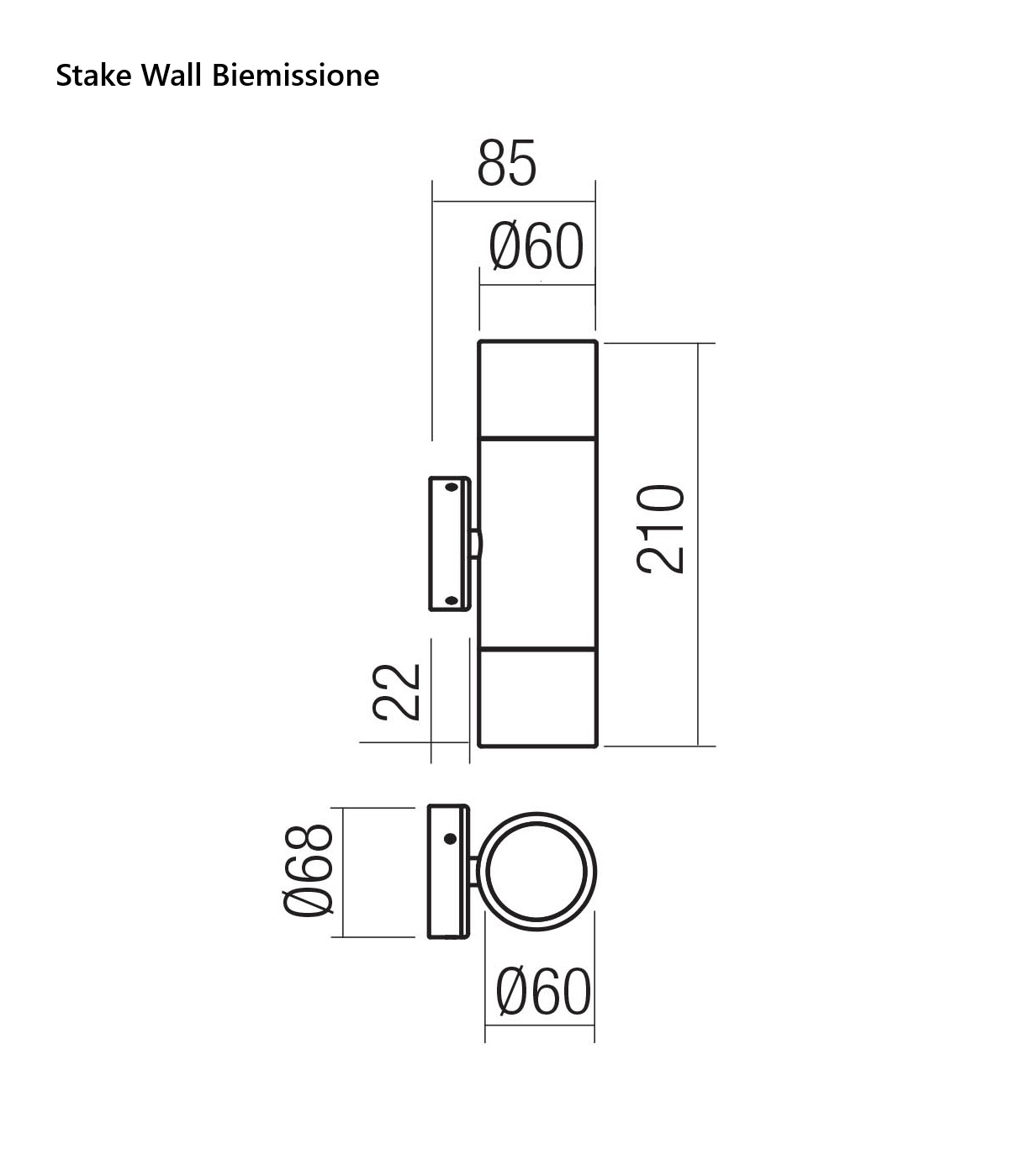 Stake Wall Outdoor - Lampada da Parete per Esterni Adatta in Zone di Mare - immagine 5