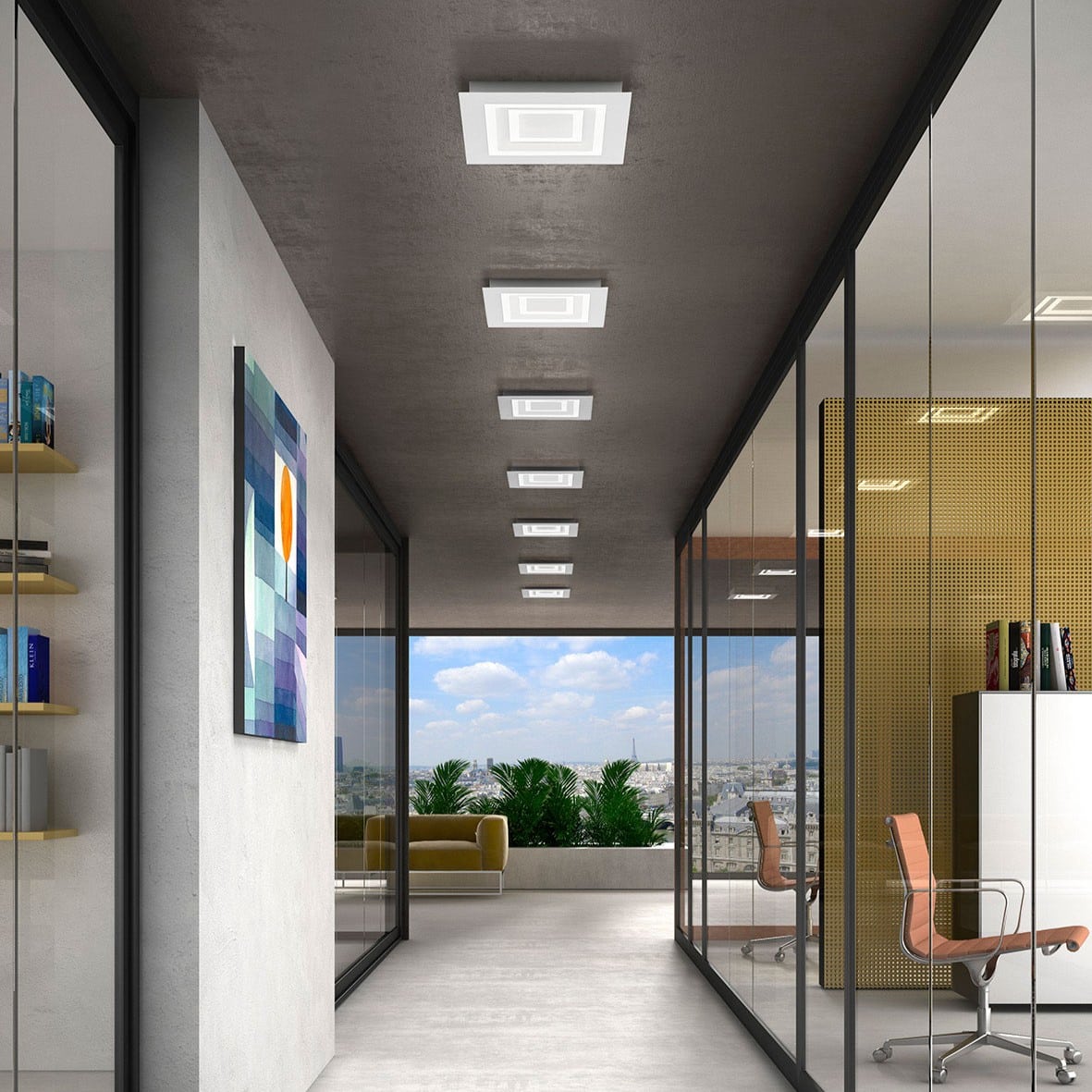 CLASS R70 – Lampada da soffitto o parete LED rettangolare - immagine 4