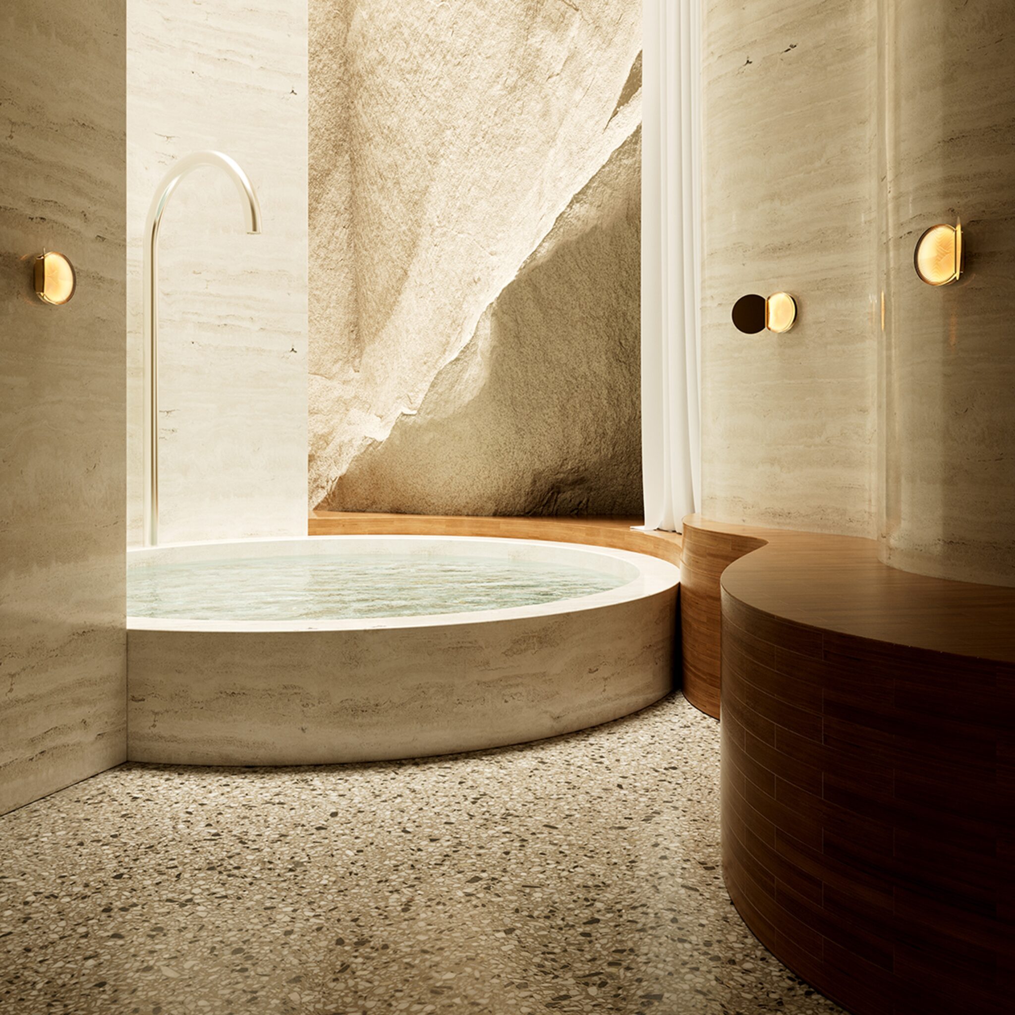 Poudrier Wall - Lampada da Parete per interni e Bagno - immagine 2