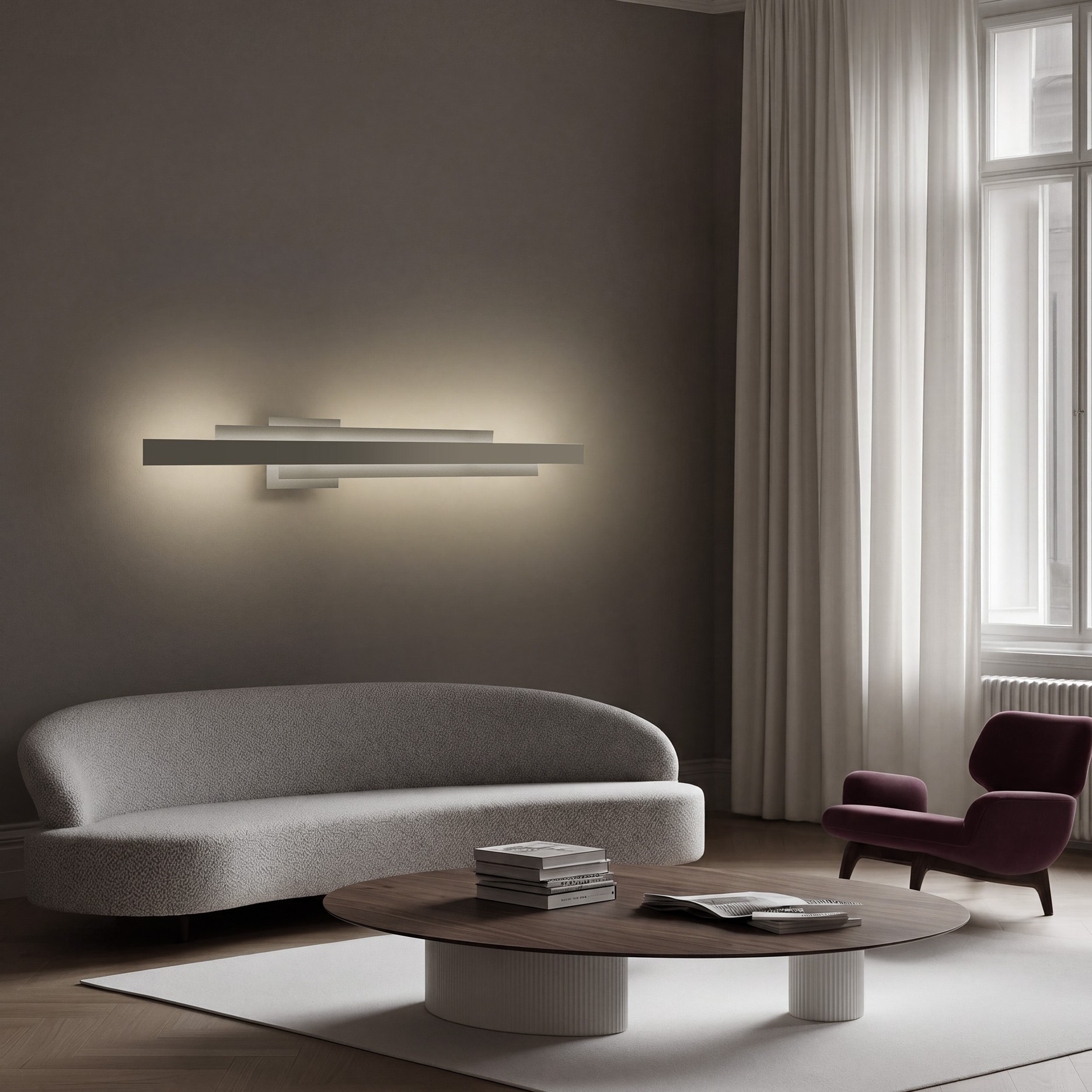 Fields Slim 200 - Lampada da Parete - immagine 4