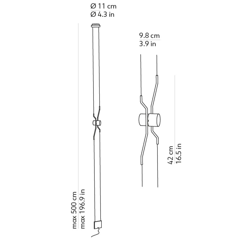 TENDU Floor - Lampada da Terra con Ancoraggio a Soffitto - immagine 5
